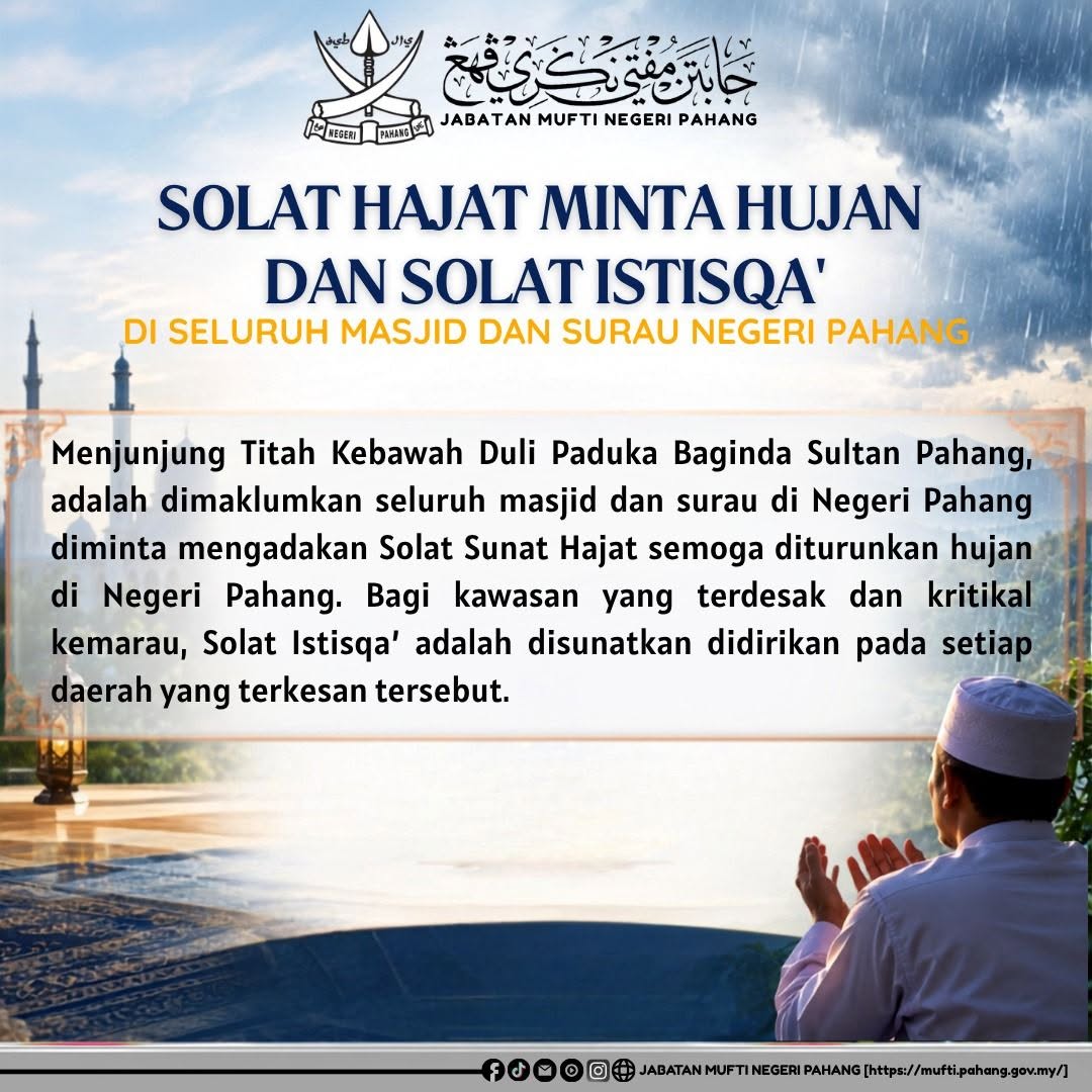 Solat Hajat Minta Hujan dan Solat Istisqa'