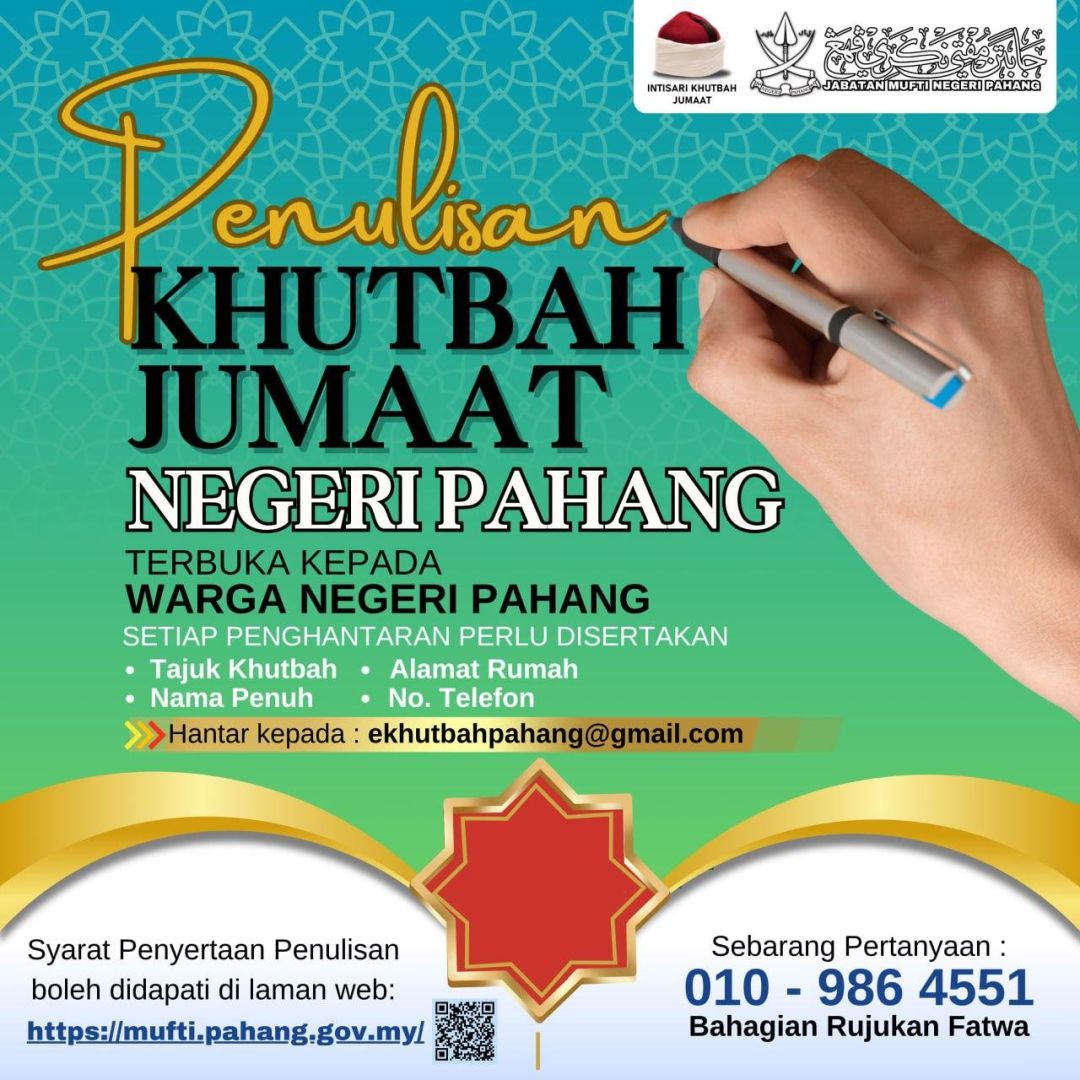 Penulisan Teks Khutbah Jumaat Negeri Pahang