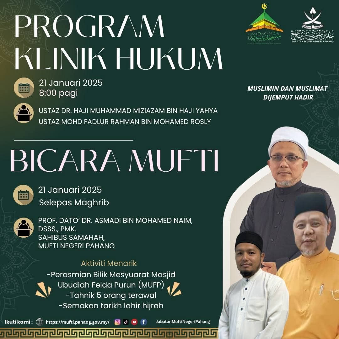 Program Bicara Mufti Bersama Sahibus Samahah Mufti Negeri Pahang