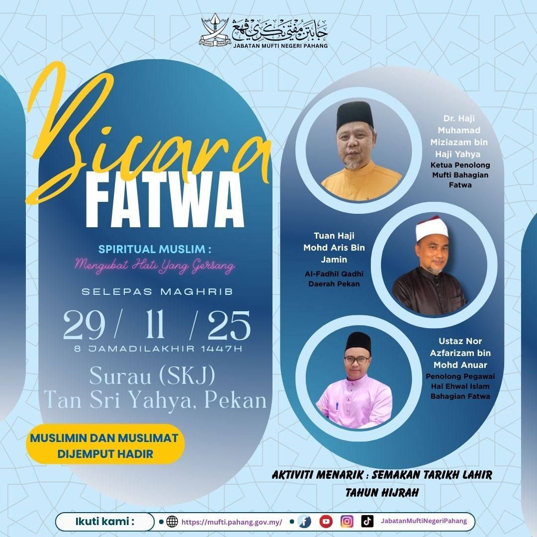 Program Jelajah Fatwa Peringkat Daerah Pekan Tahun 2025