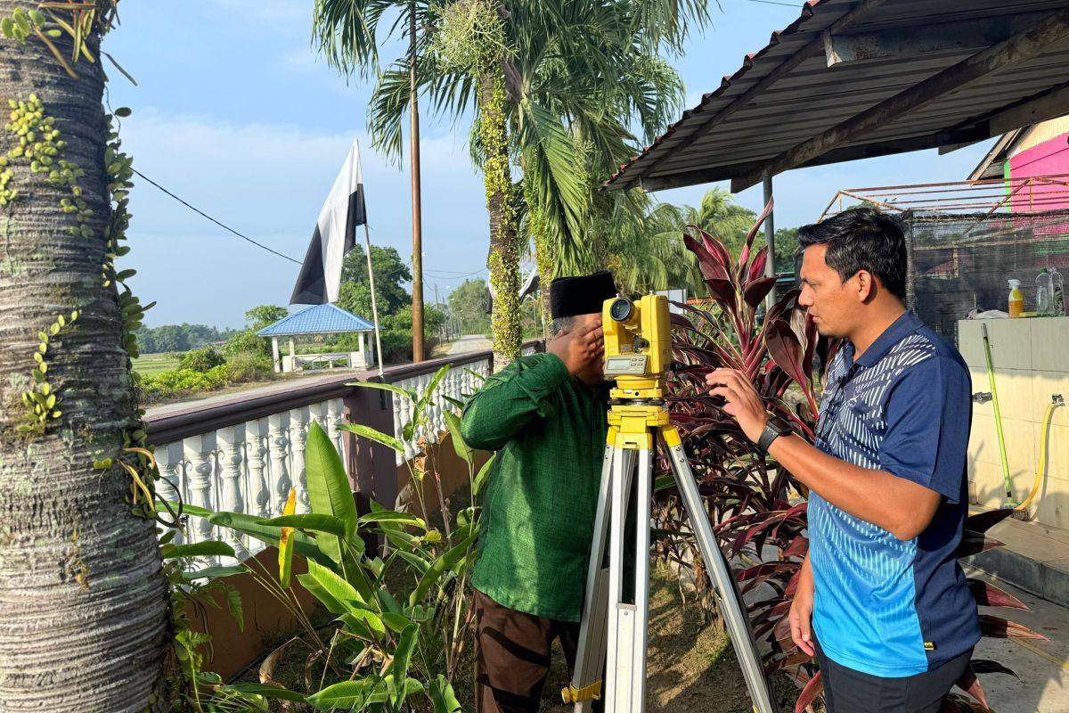 Semakan Permohonan Penentuan Arah Kiblat  SK Maulana Pekan