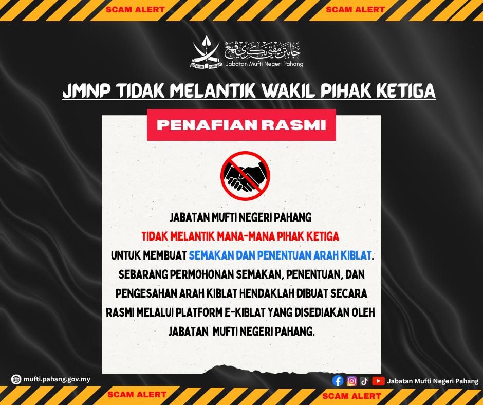 Penafian Semakan Arah Kiblat Dan Cerapan Hilal Di Negeri Pahang