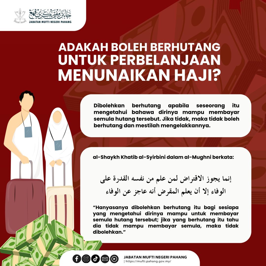 Adakah boleh berhutang untuk perbelanjaan menunaikan haji?