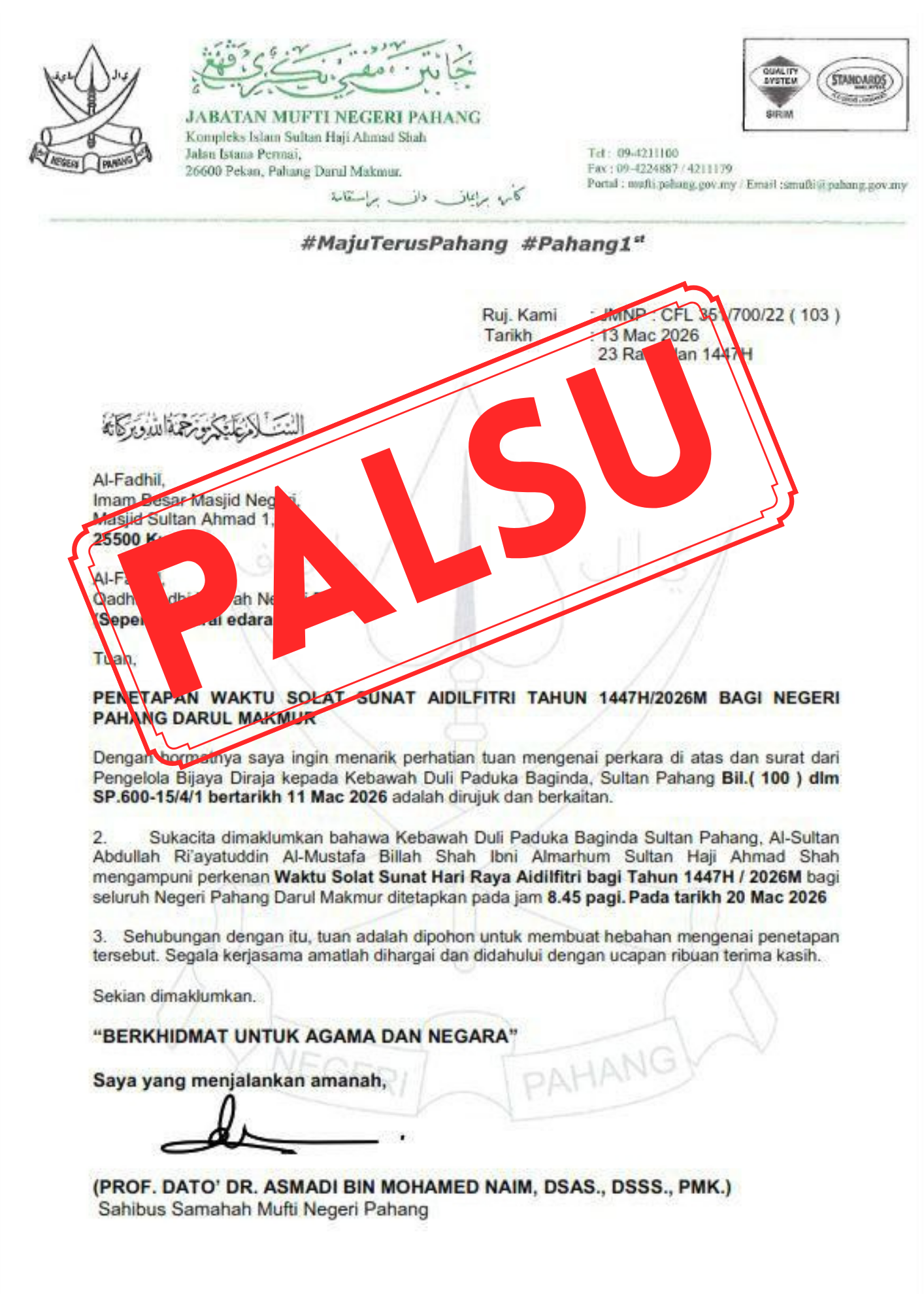 Penularan Berita Palsu!!