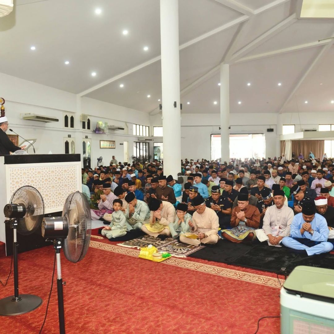 Solat Sunat Aidiladha MAsjid Tengku Ampuan Afzan Indera Mahkota, Kuantan